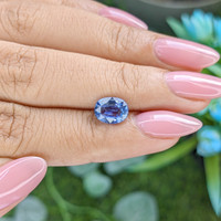 2.06 Ct. Blue Sapphire from Tanzania Life Style