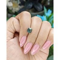 2.06 Ct. Bluish Green Sapphire from Tanzania Life Style