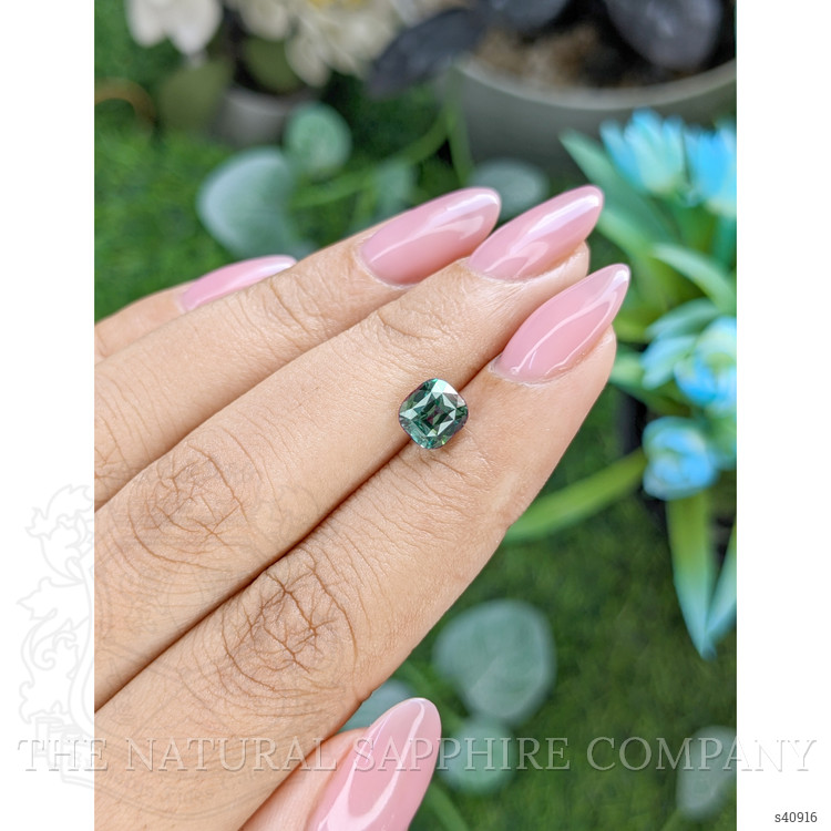 2.06 Ct. Bluish Green Sapphire from Tanzania