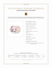 1.46 Ct. Peach Sapphire from Tanzania Scan Report