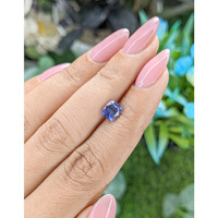 1.52 Ct. Purplish Blue Sapphire from Tanzania Life Style