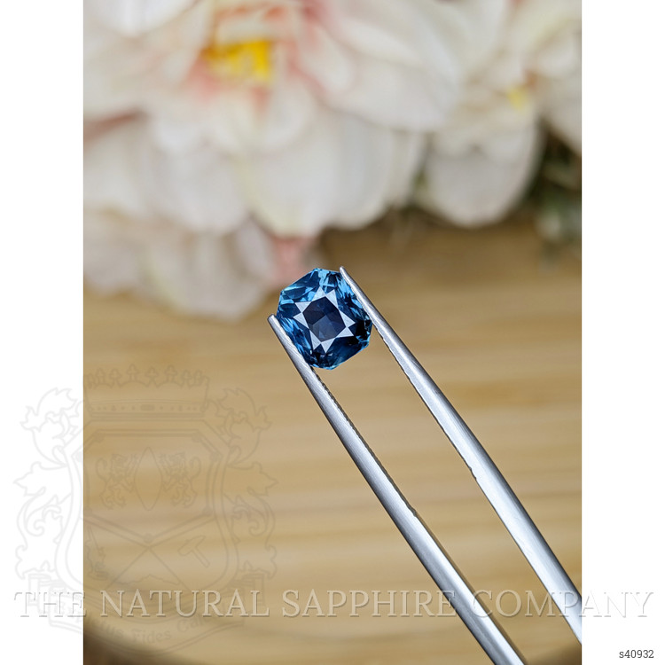 2.11 Ct. Greenish Blue Sapphire from Ceylon (Sri Lanka)