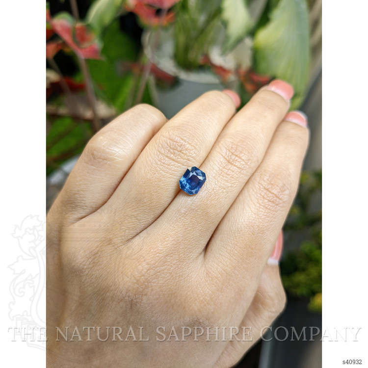 2.11 Ct. Greenish Blue Sapphire from Ceylon (Sri Lanka)