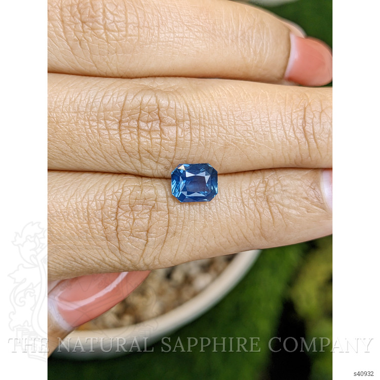 2.11 Ct. Greenish Blue Sapphire from Ceylon (Sri Lanka)