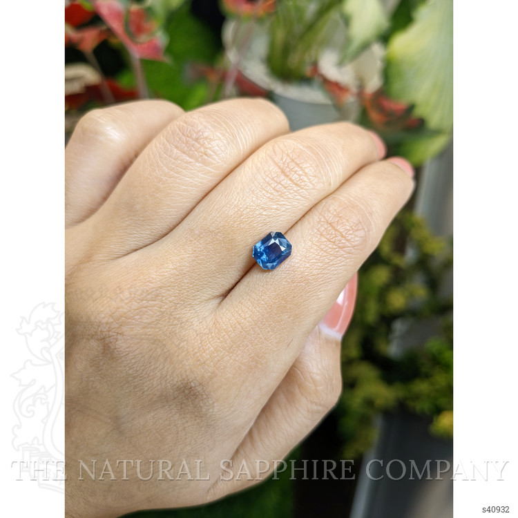 2.11 Ct. Greenish Blue Sapphire from Ceylon (Sri Lanka)