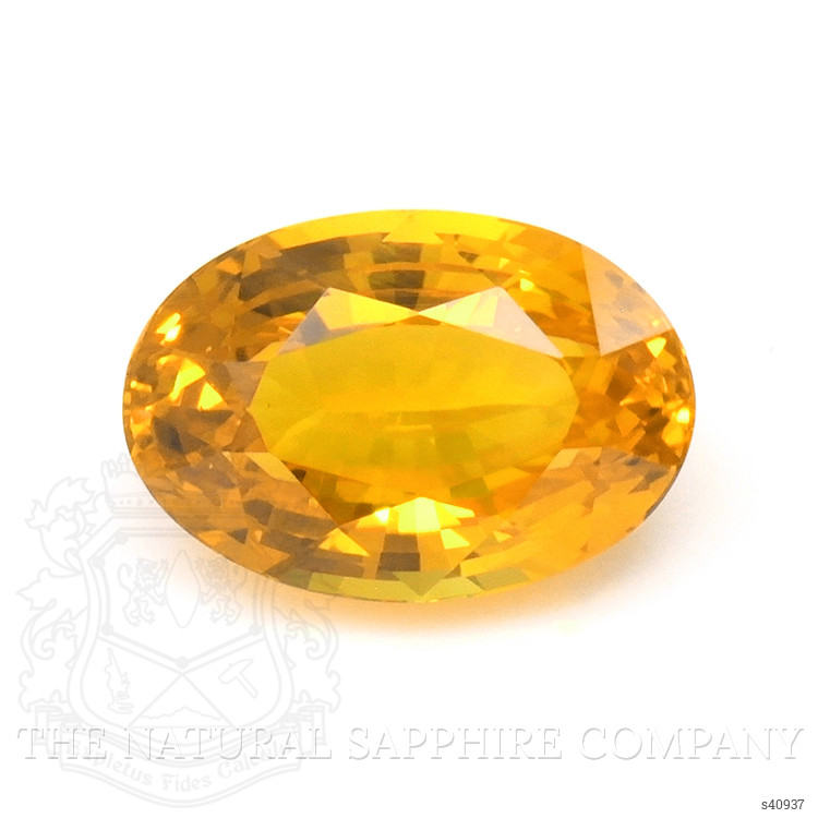 1.85 Ct. Yellowish Orange Sapphire from Ceylon (Sri Lanka)