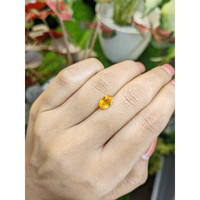 1.85 Ct. Yellowish Orange Sapphire from Ceylon (Sri Lanka) Life Style