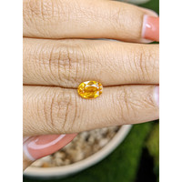 1.85 Ct. Yellowish Orange Sapphire from Ceylon (Sri Lanka) Life Style