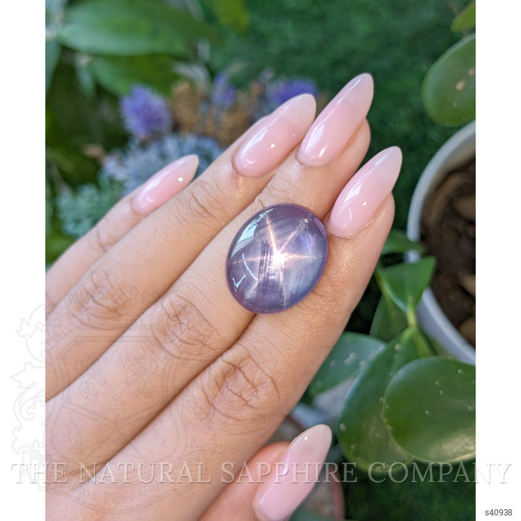 25.21 Ct. Violet Star Sapphire from Ceylon (Sri Lanka)