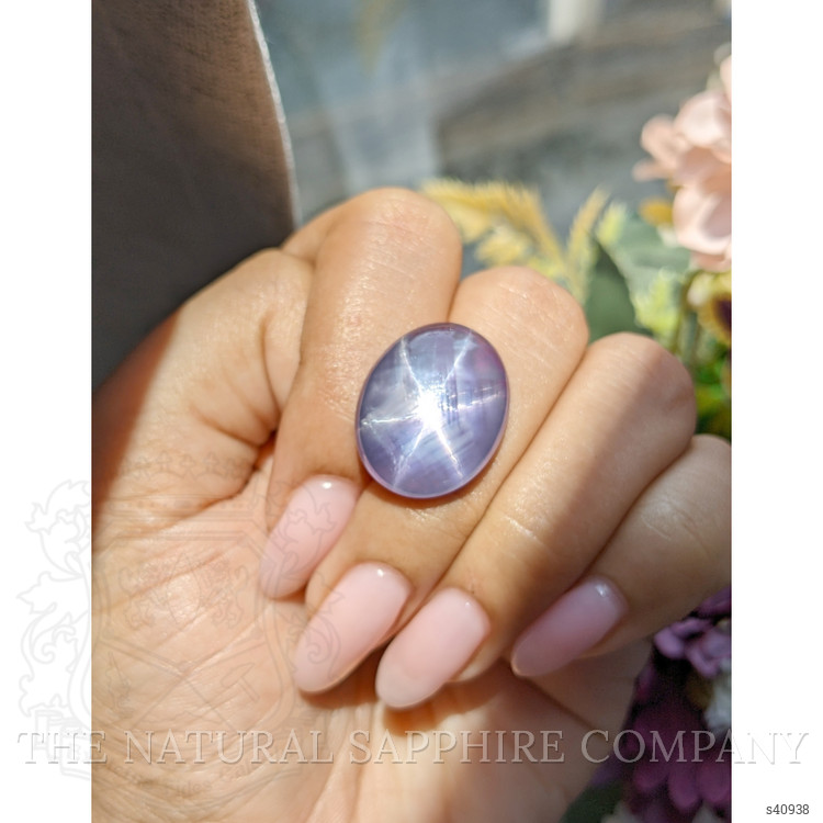 25.21 Ct. Violet Star Sapphire from Ceylon (Sri Lanka)