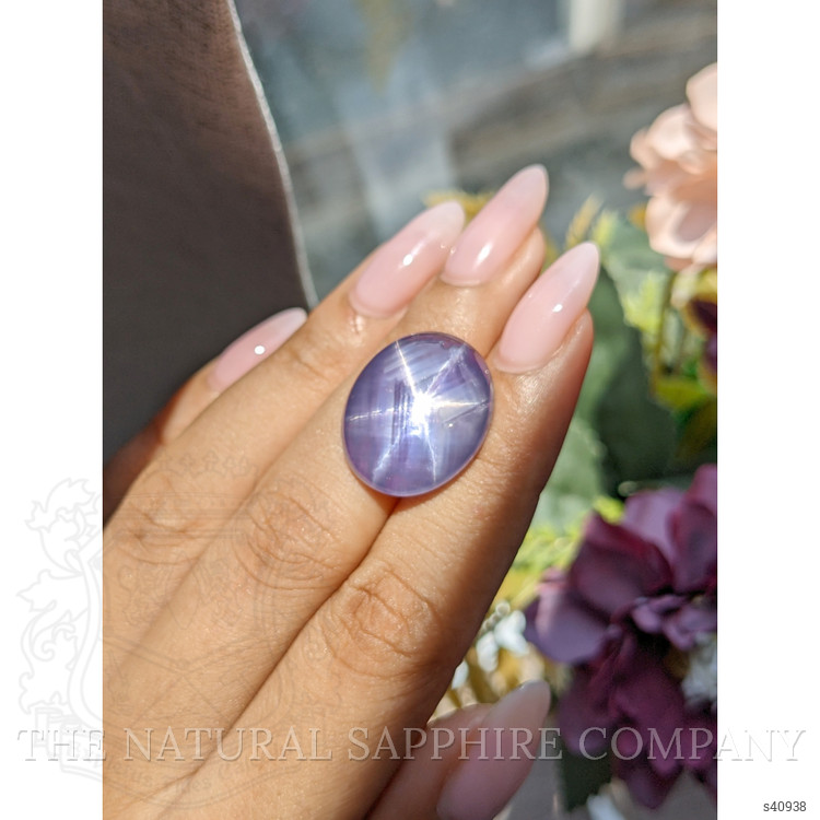 25.21 Ct. Violet Star Sapphire from Ceylon (Sri Lanka)