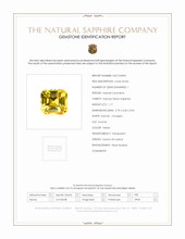 1.17 Ct. Yellow Sapphire from Ceylon (Sri Lanka) Scan Report
