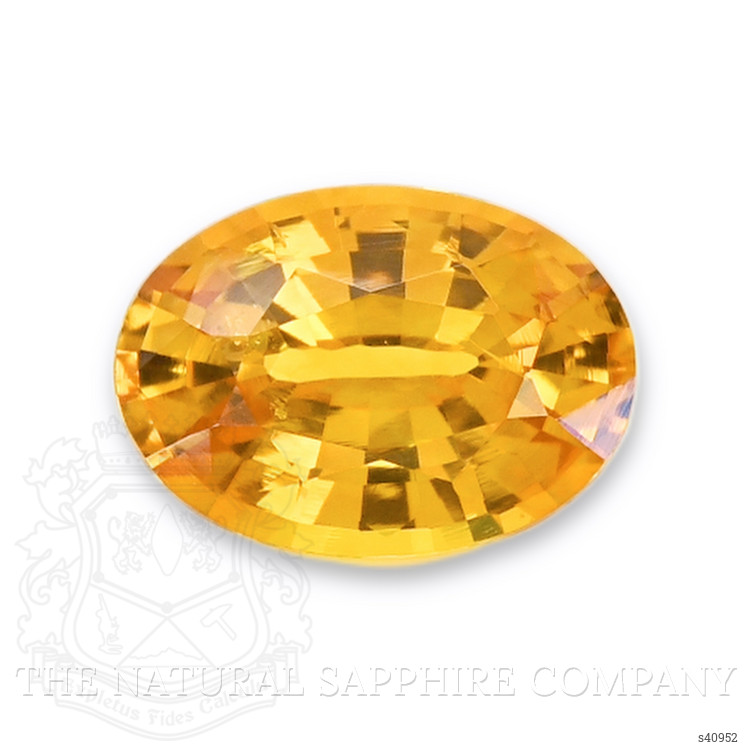 1.02 Ct. Orangish Yellow Sapphire from Ceylon (Sri Lanka)
