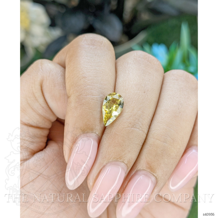 1.51 Ct. Greenish Yellow Sapphire from Africa