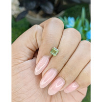 1.01 Ct. Yellowish Green Sapphire from Africa Life Style