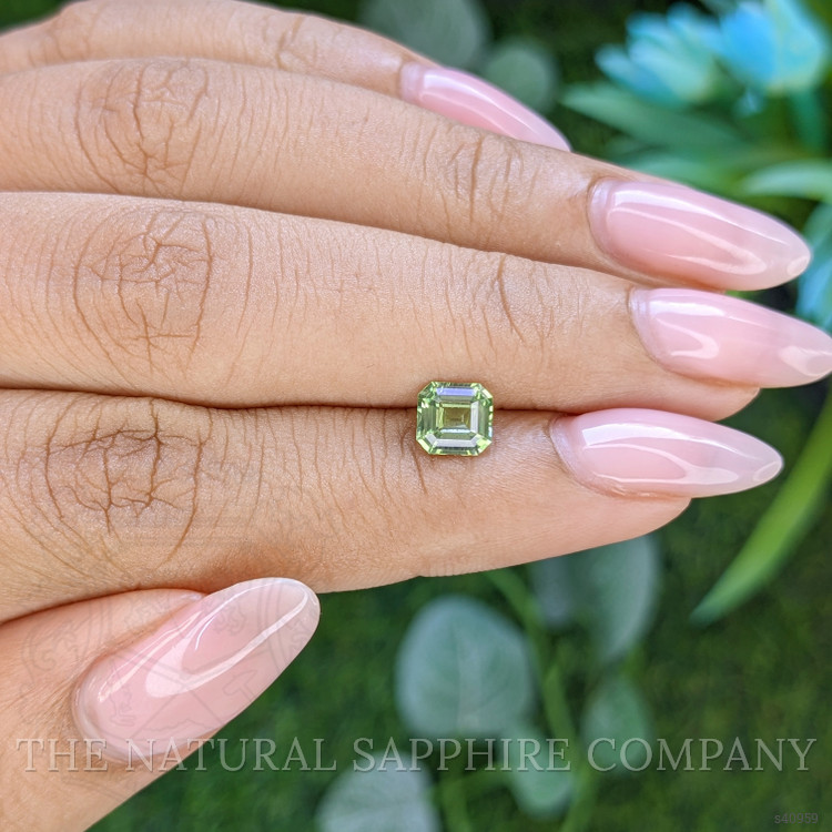 1.01 Ct. Yellowish Green Sapphire from Africa