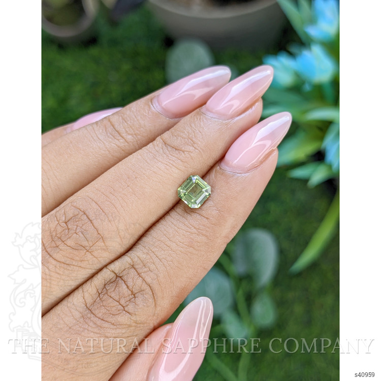 1.01 Ct. Yellowish Green Sapphire from Africa