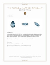 1.04 Ct. Greenish Blue Sapphire from Africa Appraisal