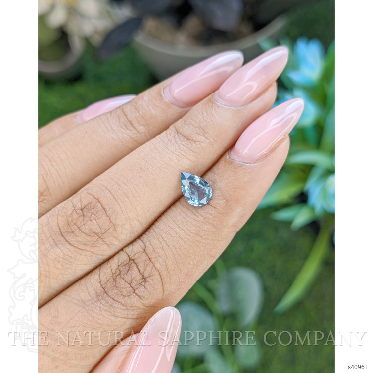 1.04 Ct. Greenish Blue Sapphire from Africa