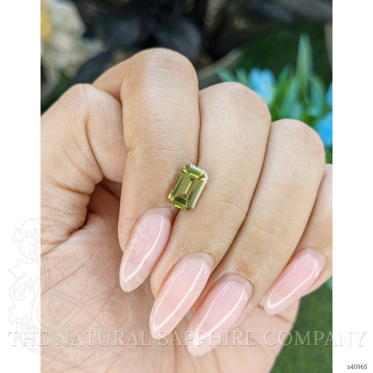 1.56 Ct. Yellowish Green Sapphire from Africa