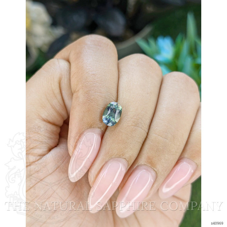 1.55 Ct. Bluish Green Sapphire from Africa