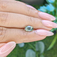 1.55 Ct. Bluish Green Sapphire from Africa Life Style