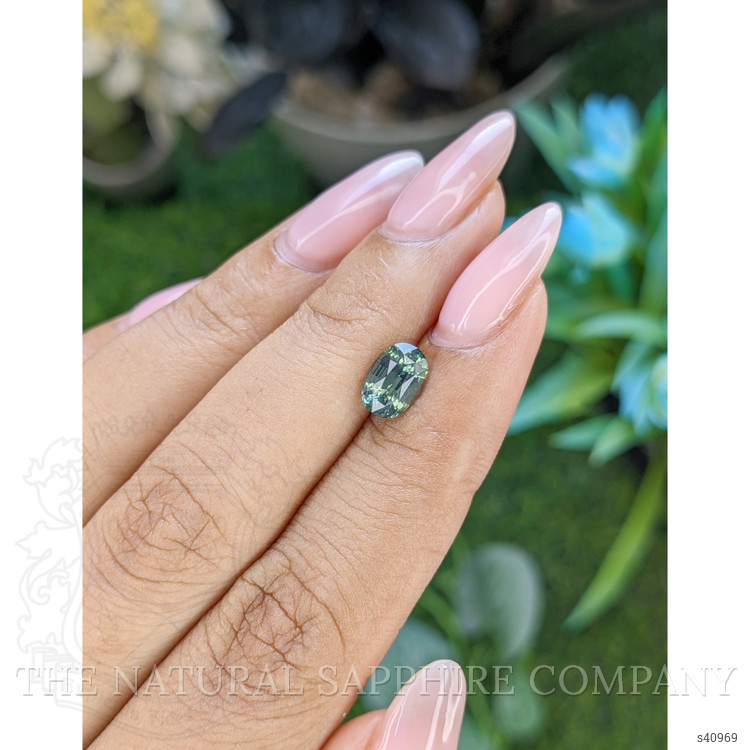 1.55 Ct. Bluish Green Sapphire from Africa