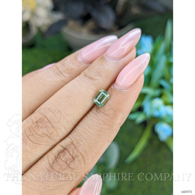 1.12 Ct. Yellowish Green Sapphire from Africa