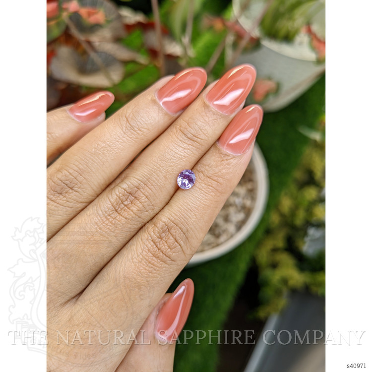 0.79 Ct. Pinkish Purple Sapphire from Ceylon (Sri Lanka)