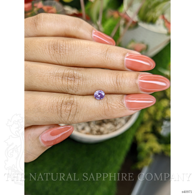 0.79 Ct. Pinkish Purple Sapphire from Ceylon (Sri Lanka)