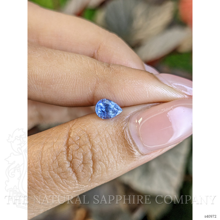 0.84 Ct. Blue Sapphire from Ceylon (Sri Lanka)