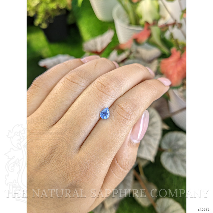 0.84 Ct. Blue Sapphire from Ceylon (Sri Lanka)