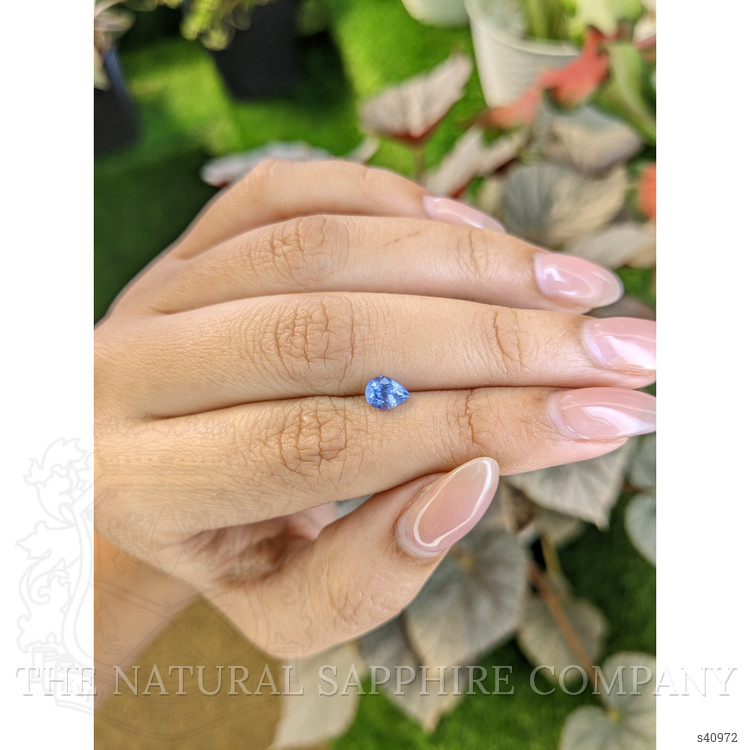 0.84 Ct. Blue Sapphire from Ceylon (Sri Lanka)