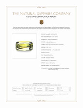 1.32 Ct. Greenish Yellow Sapphire from Ceylon (Sri Lanka) Scan Report