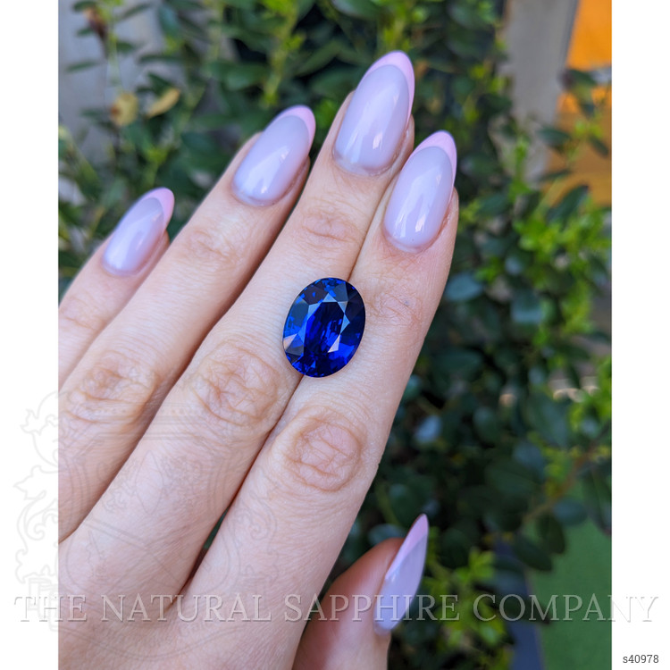 14.15 Ct. Blue Sapphire from Ceylon (Sri Lanka)