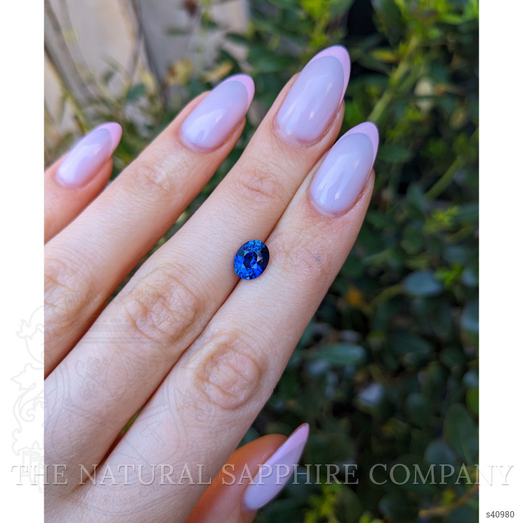 2.19 Ct. Blue Sapphire from Ceylon (Sri Lanka)