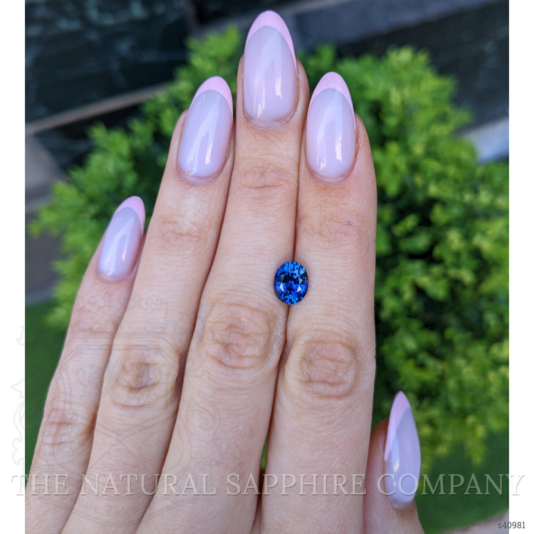 2.05 Ct. Blue Sapphire from Ceylon (Sri Lanka)