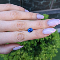 2.05 Ct. Blue Sapphire from Ceylon (Sri Lanka) Life Style