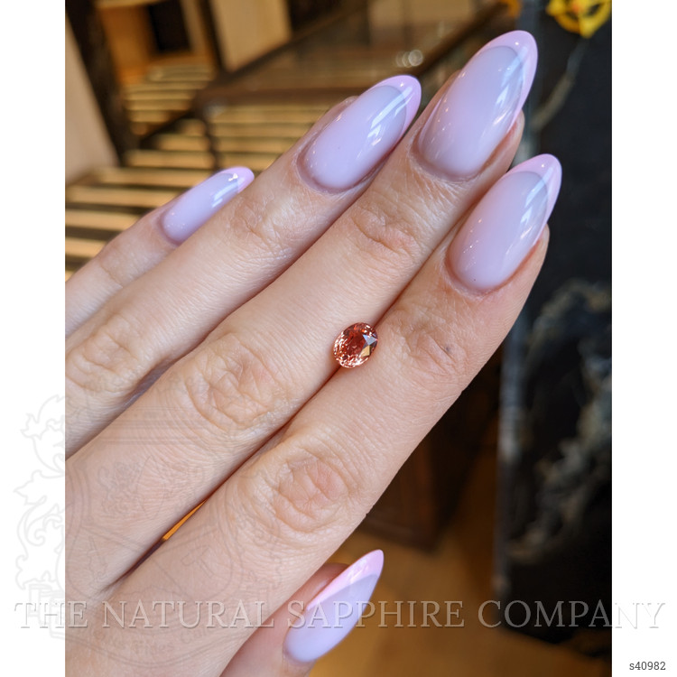 1.35 Ct. Padparadscha Sapphire from Ceylon (Sri Lanka)