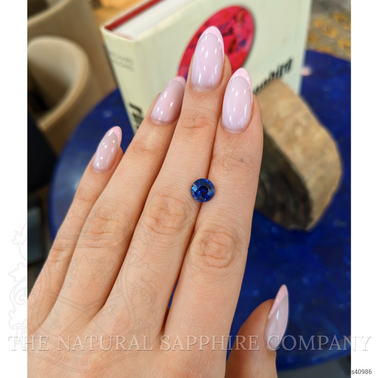 2.58 Ct. Blue Sapphire from Ceylon (Sri Lanka)