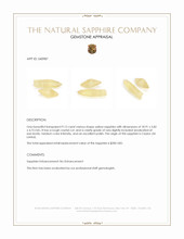 9.12 Ct. Yellow Sapphire from Ceylon (Sri Lanka) Appraisal
