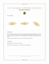 6.80 Ct. Yellow Sapphire from Ceylon (Sri Lanka) Appraisal