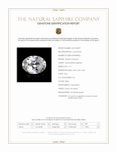 1.67 Ct. White Sapphire from Ceylon (Sri Lanka) Scan Report