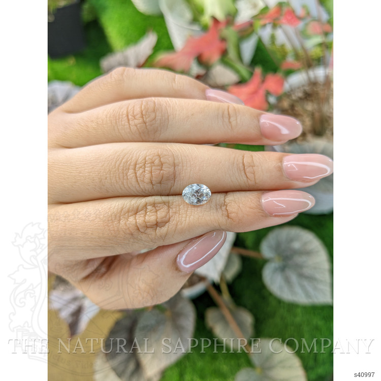 1.67 Ct. White Sapphire from Ceylon (Sri Lanka)