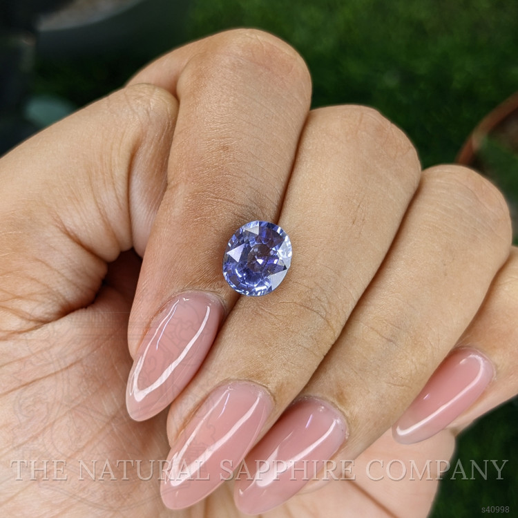 2.16 Ct. Purplish Blue Sapphire from Tanzania