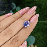 2.16 Ct. Purplish Blue Sapphire from Tanzania Life Style