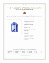 0.68 Ct. Blue Sapphire from Ceylon (Sri Lanka) Scan Report
