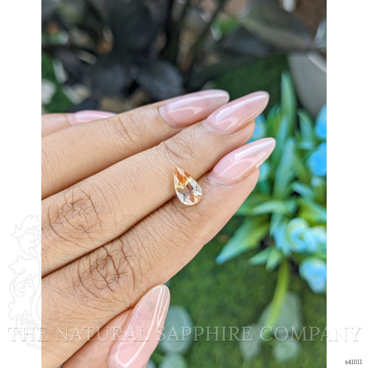 1.53 Ct. Peach Sapphire from Ceylon (Sri Lanka)