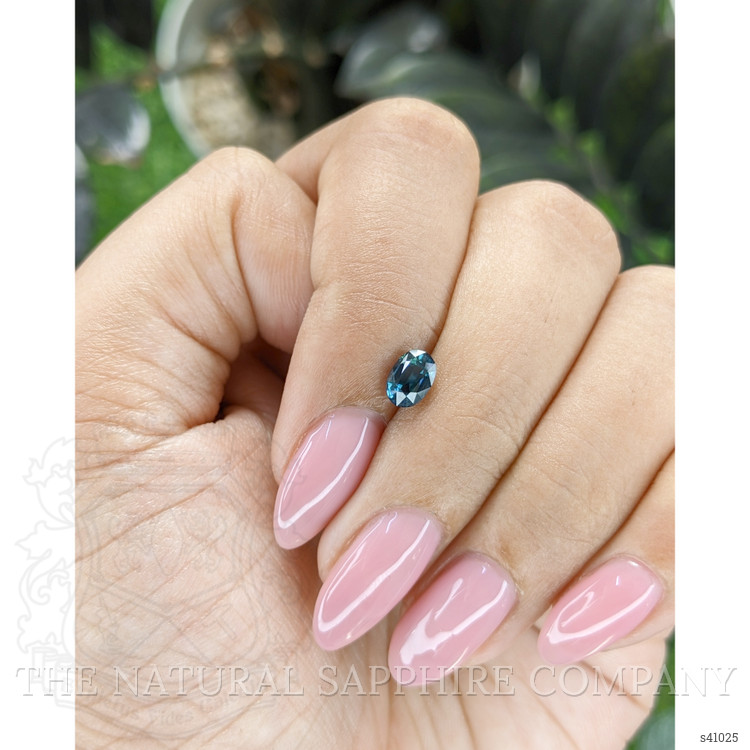 0.71 Ct. Greenish Blue Sapphire from Madagascar