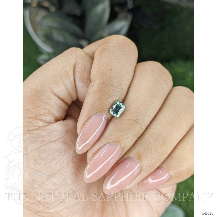 0.78 Ct. Bluish Green Sapphire from Madagascar